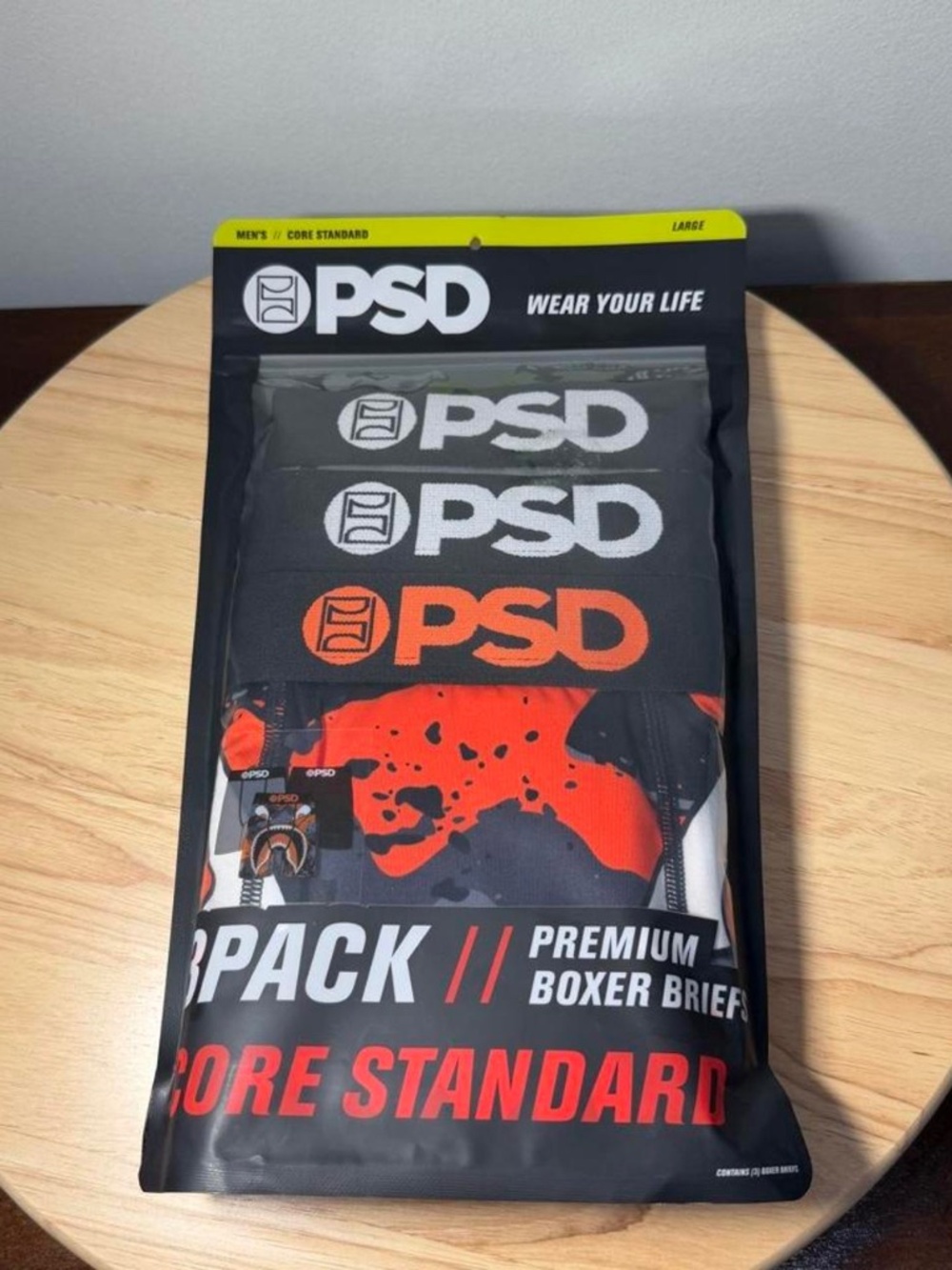 PSD 3 Pack Core Standard Warface Marine Boxer Briefs Shorts Men's NEW